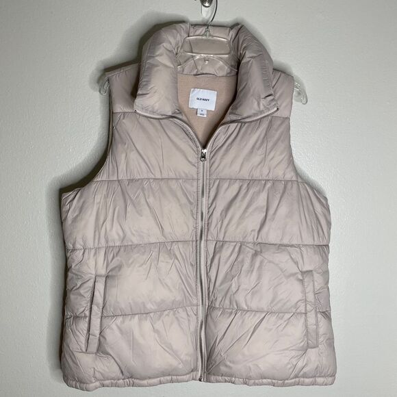 Old Navy Frost Free Puffer Zip Vest Icelandic Mineral Size XL - Picture 3 of 15